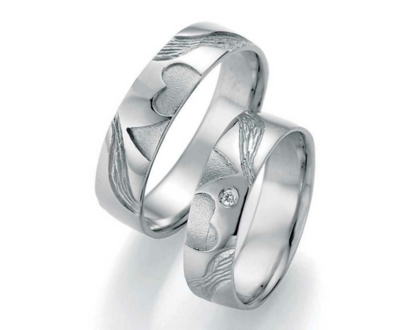 Trauringe Weißgold 66-51050-51060