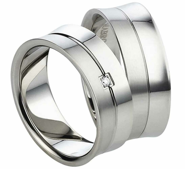 Partnerringe Edelstahl AB1024-AB1003