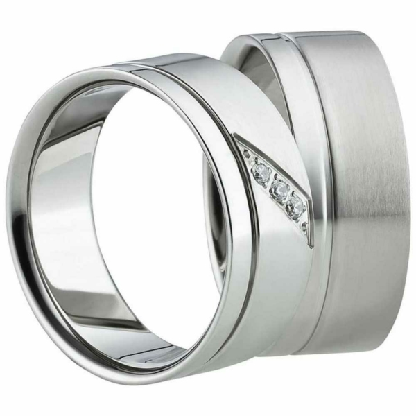 Partnerringe Edelstahl AB1118-AB1119s