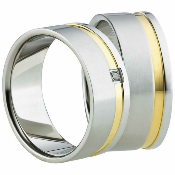 Partnerringe Edelstahl AB1120-AB1121