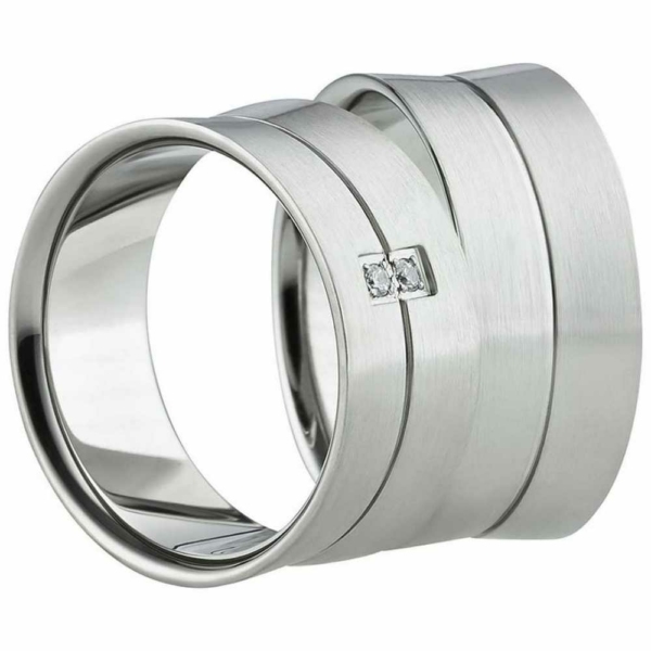 Partnerringe Edelstahl AB1124-AB1125
