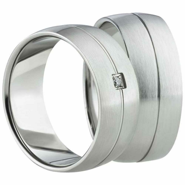 Partnerringe Edelstahl AB1126-AB1127