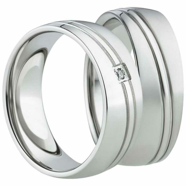 Partnerringe Edelstahl AB1130-AB1131
