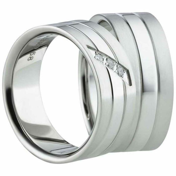 Partnerringe Edelstahl AB1132-AB1133