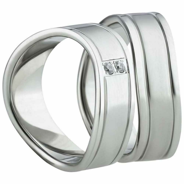Partnerringe Edelstahl AB1138-AB1139