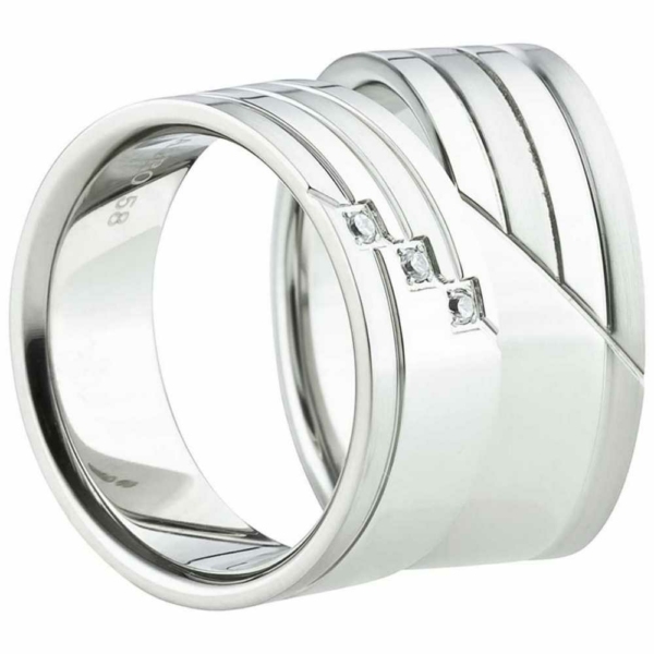 Partnerringe Edelstahl AB1472-AB1473