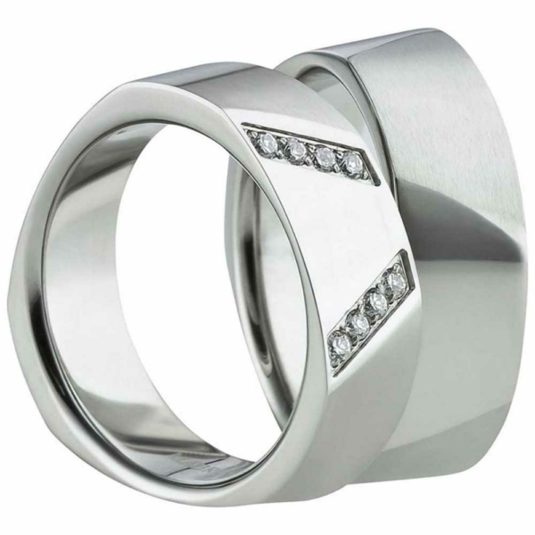 Partnerringe Edelstahl AB1476-AB1477