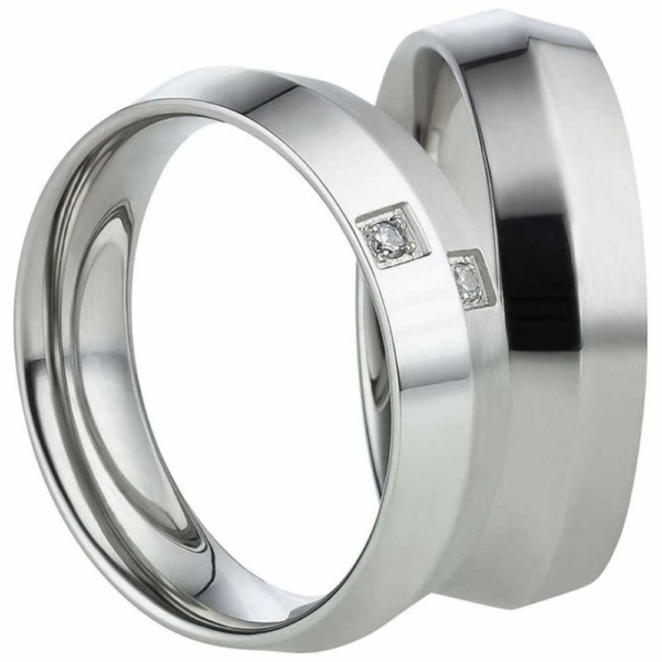 Partnerringe Edelstahl AB2190-AB2191