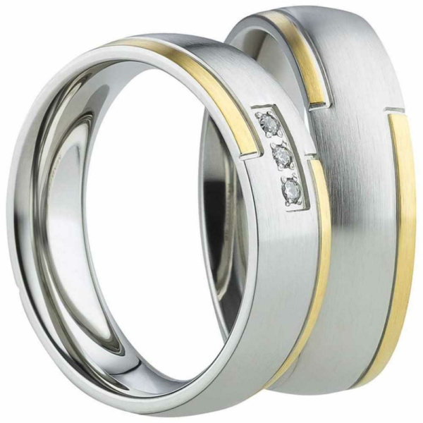 Partnerringe Edelstahl AB2196-AB2197