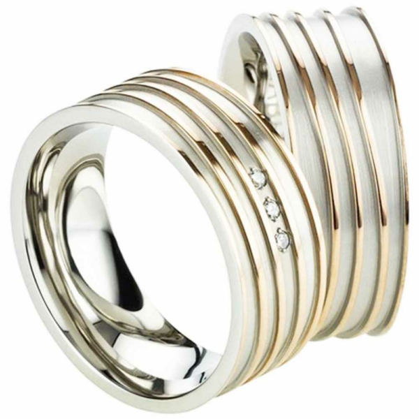 Partnerringe Edelstahl AB2436-AB2437