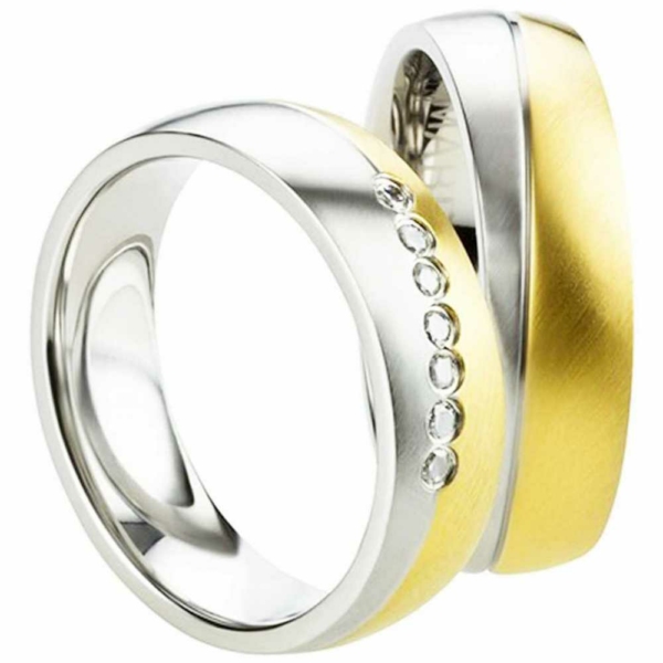 Partnerringe Edelstahl AB2440-AB2441