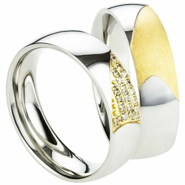 Partnerringe Edelstahl AB2460-AB2461