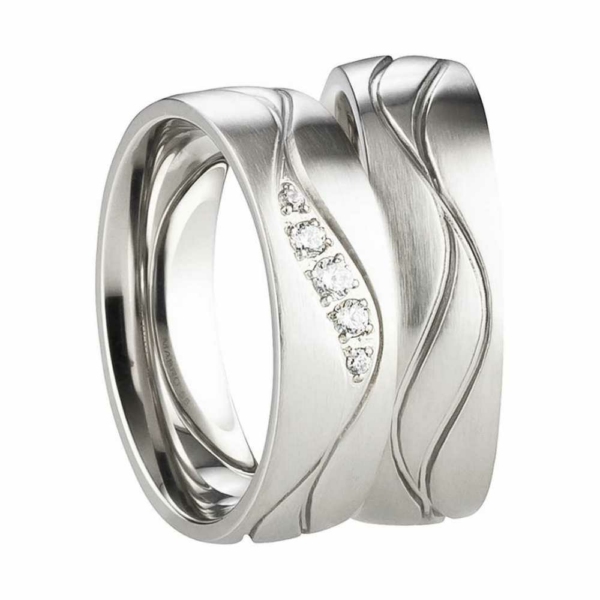 Partnerringe Edelstahl AB3146-AB3147