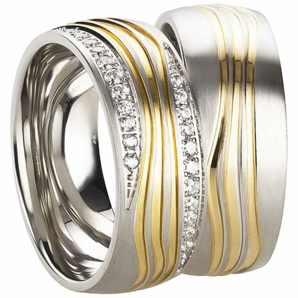 Partnerringe Edelstahl AB3204-AB3205