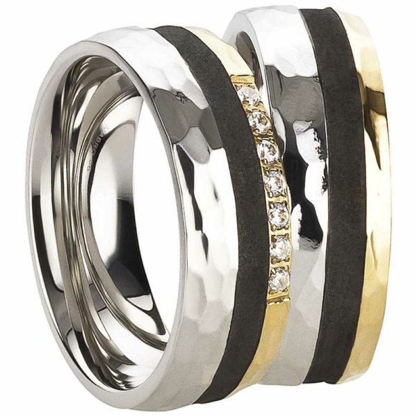 Partnerringe Edelstahl AB3210-AB3211