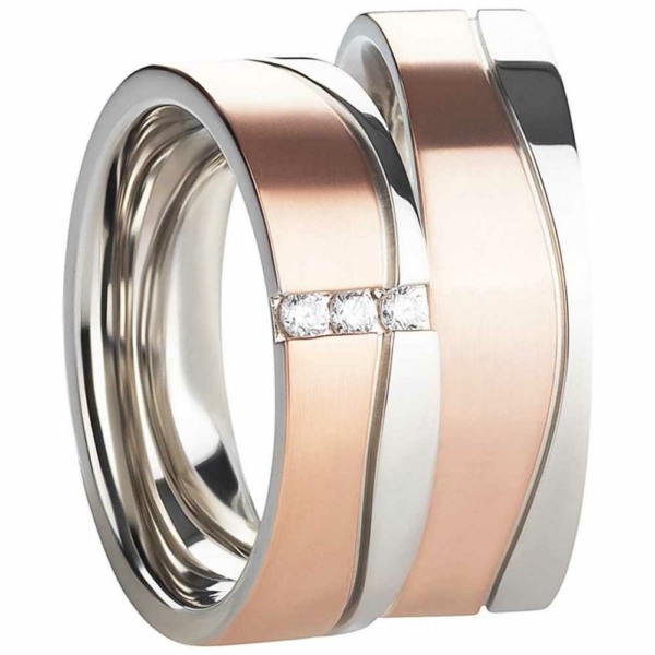 Partnerringe Edelstahl AB3422-AB3423