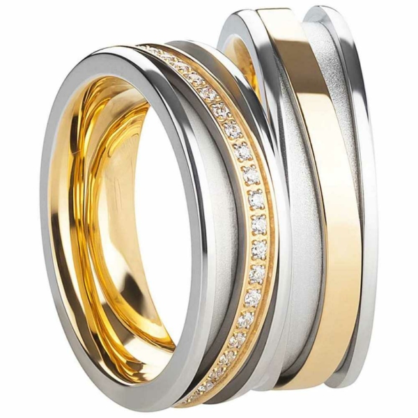 Partnerringe Edelstahl AB3426-AB3427
