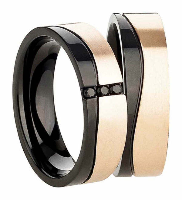 Partnerringe Edelstahl AB3744-AB3745