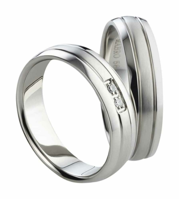 Partnerringe Titan AB674-AB675