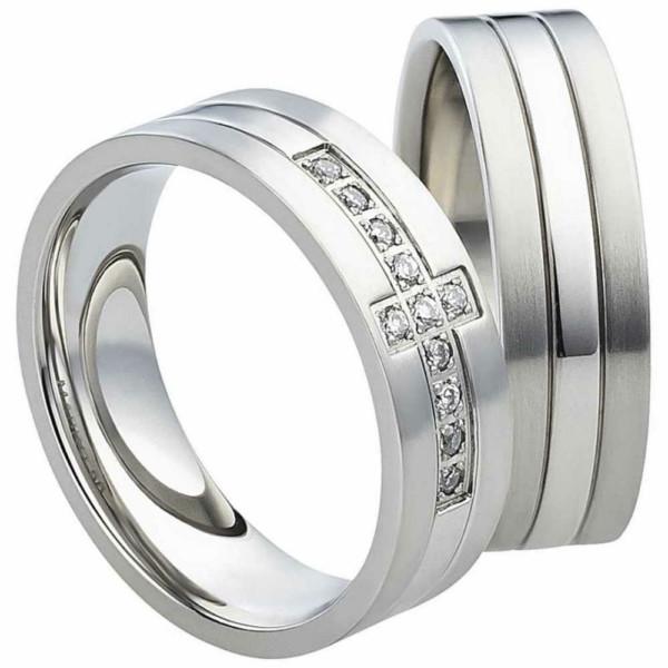 Partnerringe Edelstahl AB834-AB835