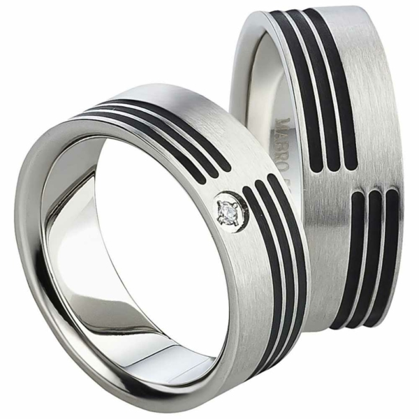 Partnerringe Edelstahl AB1548-AB1549