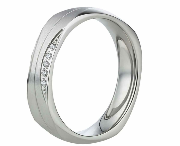 Schöne Damenring Edelstahl AB826