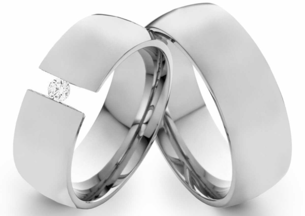 Partnerringe Edelstahl PE053