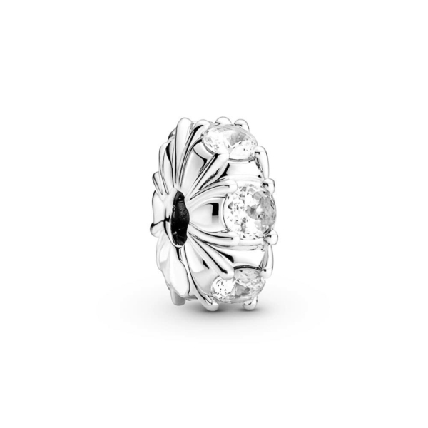 PANDORA Charm Clip Timeless "zackiges Funkeln" silber, Zirkonia 790046C01
