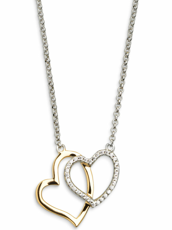 XENOX Damen Herzen Kette Herz Silber XS2776G
