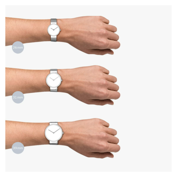 Bering Damen Analog Solar Collection Armbanduhr mit Edelstahl Armband und Saphir...