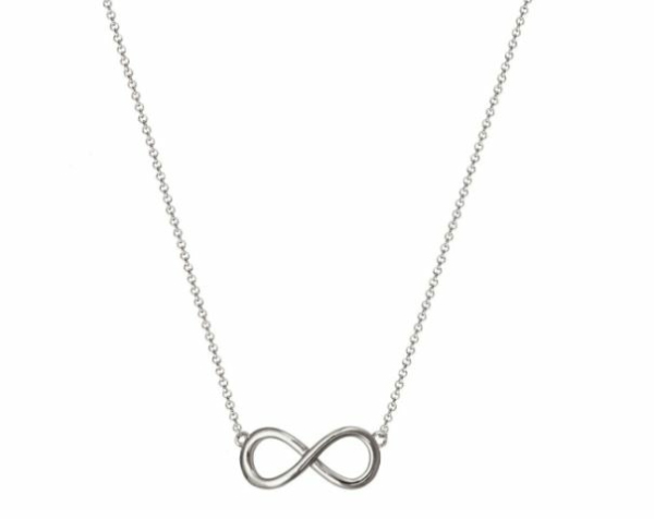 XENOX Collier Infinity aus 925/- Sterlingsilber IP-vergoldet gelb