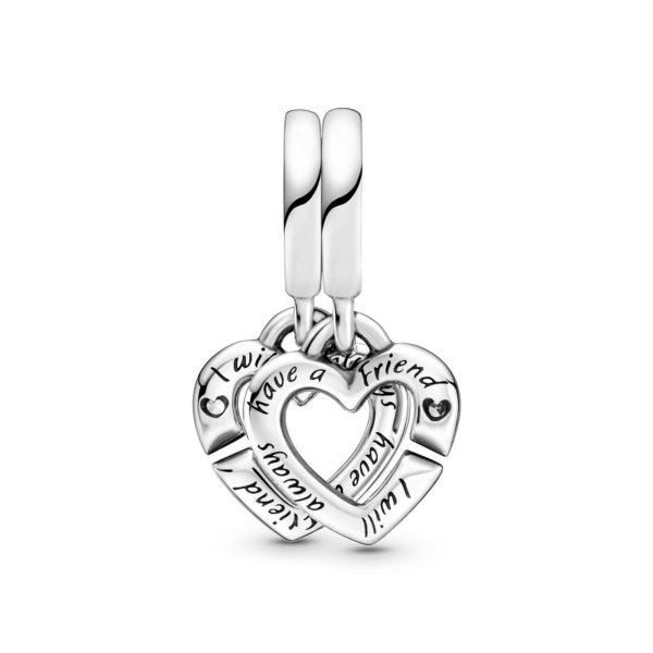 Pandora Moments Damen Anhänger Linked Sister Hearts 799538C01