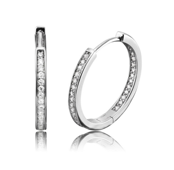 Engelsrufer Creolen ERE-LISA-ZI 925/000 Sterling Silber mit Zirkonia