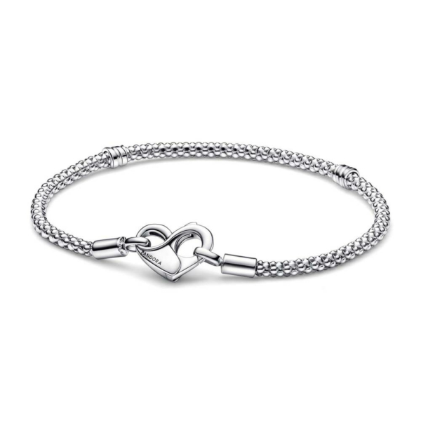 Pandora Moments Damen Armband Studded Chain Silber 592453C00-