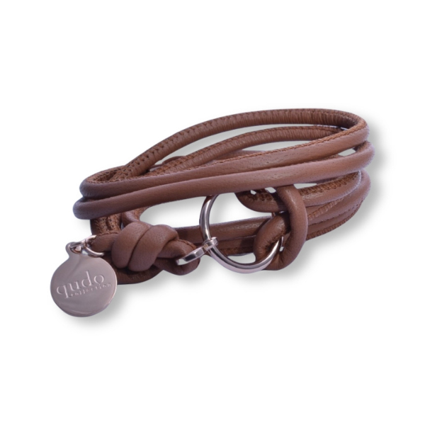 Quda Damen Lederarmband Nodo sigaro 57cm Braun 12467