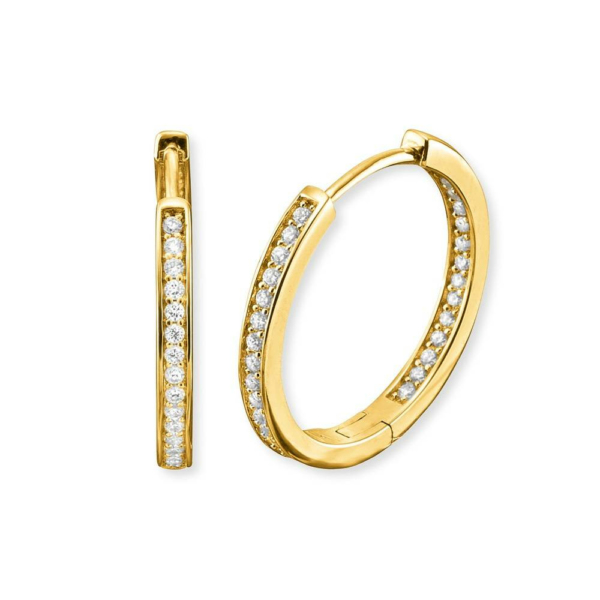 Engelsrufer Creolen ERE-LISA-ZI 925/000 Sterling Silber mit Zirkonia