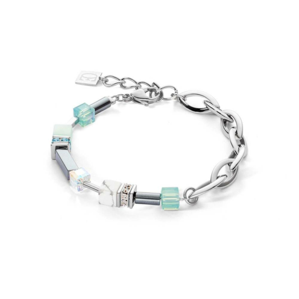 Coeur de Lion Damen Armband Geo Cube  Silber 4510/30-0522