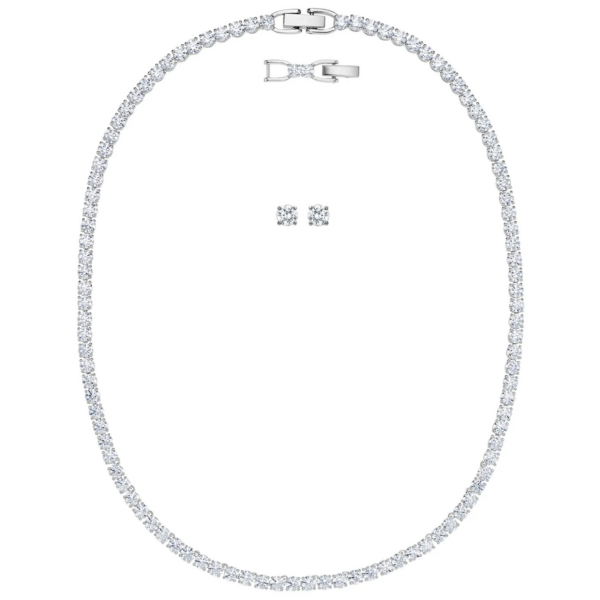 Swarovski Damen Schmuck Set Tennis Deluxe Silber 5506861