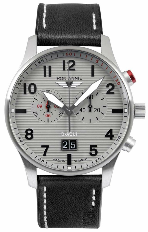 Iron Annie D-Aqui Chronograph mit Lederarmband
