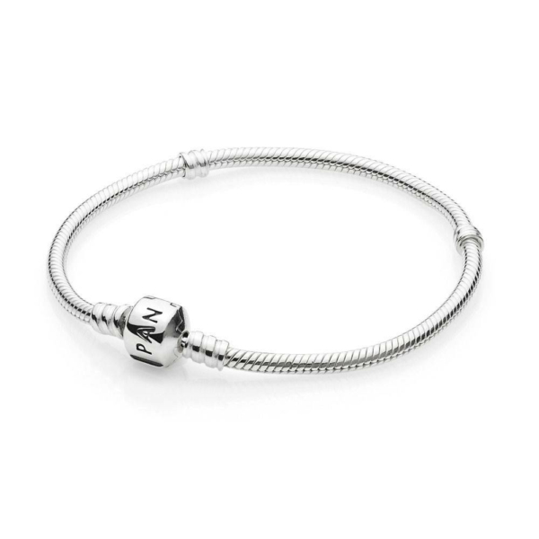 Pandora Moments Charm-Armband Schlangen-Glieder Silber 590702HV