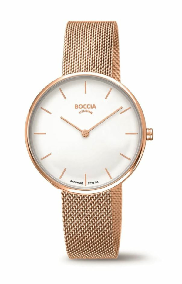 Boccia 3327-06 Damen-Armbanduhr Titan mit Saphirglas