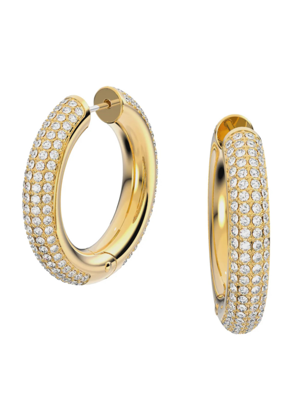 Swarovski Damen Creolen Dextera mit Kristallen Gold 5618305