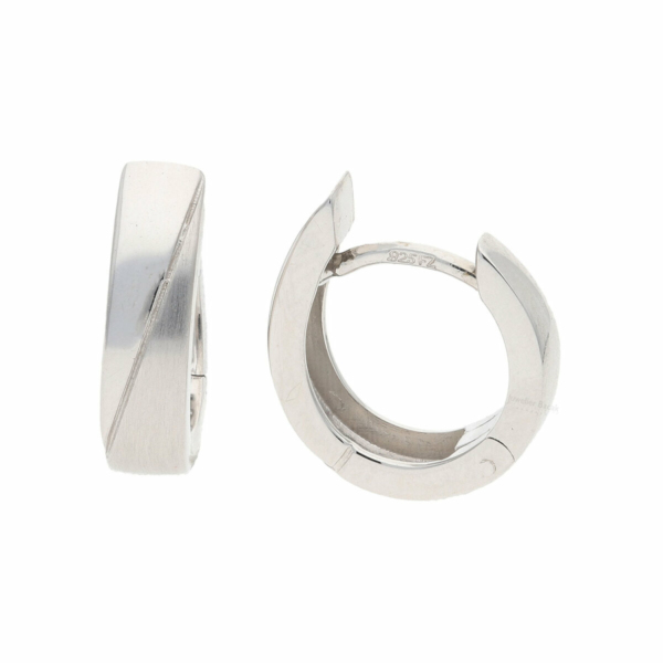 White Sense Damen Klappcreolen Silber 4.01.3.673