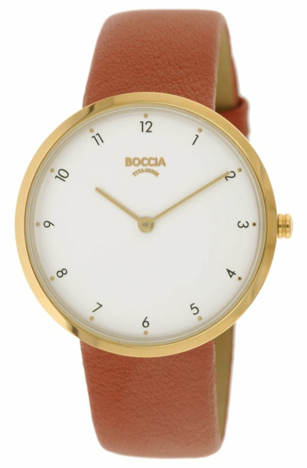 Boccia Titan Damenuhr mit grauem Edelstahl Armband 3309