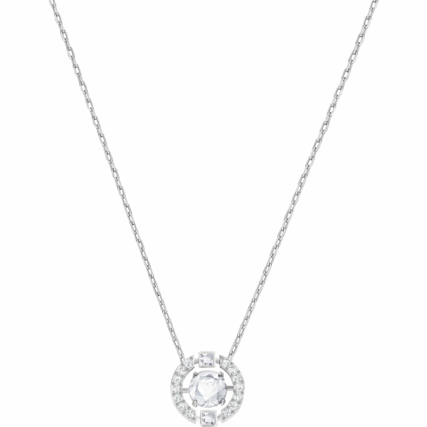 Swarovski Damen Halskette Sparkling Dance Silber 5286137