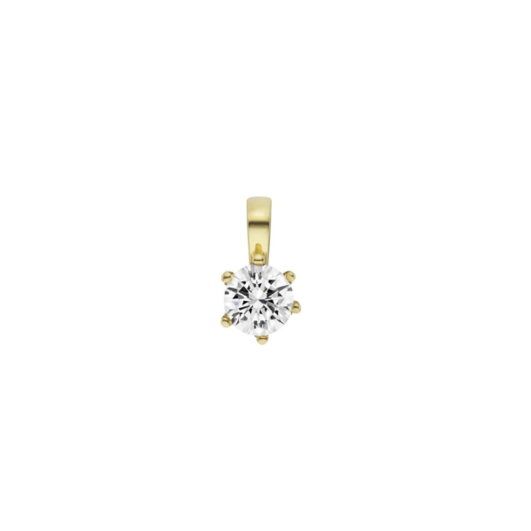 White Sense Damen Anhänger mit Zirkonia Gold 4.31.4.178