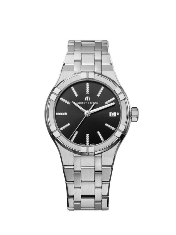 Maurice Lacroix Damen Analoguhr Aikon mit Edelstahlarmaband Silber