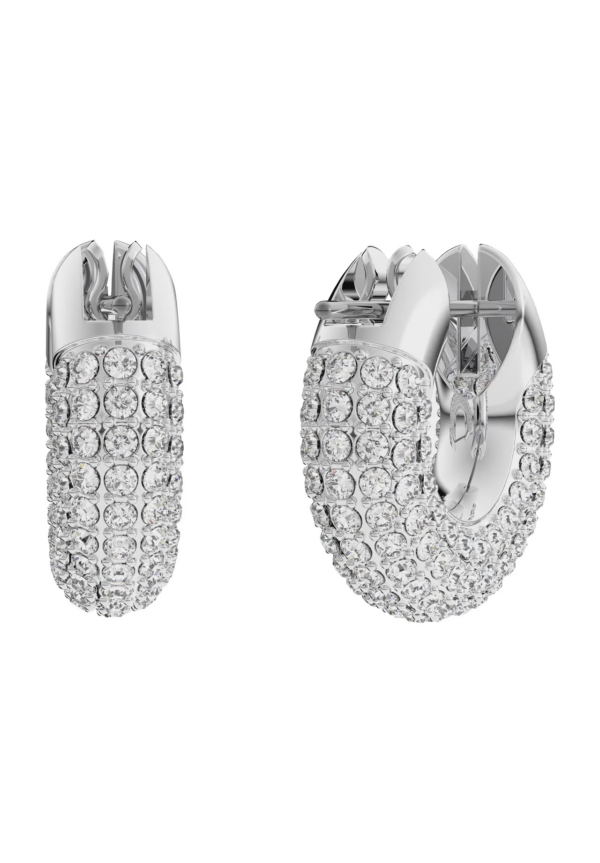 Swarovski Damen Creolen mit Kristallen Dextera Silber 5618306