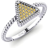 Fiorine Platin Weiß / Gelber Diamant Ringe