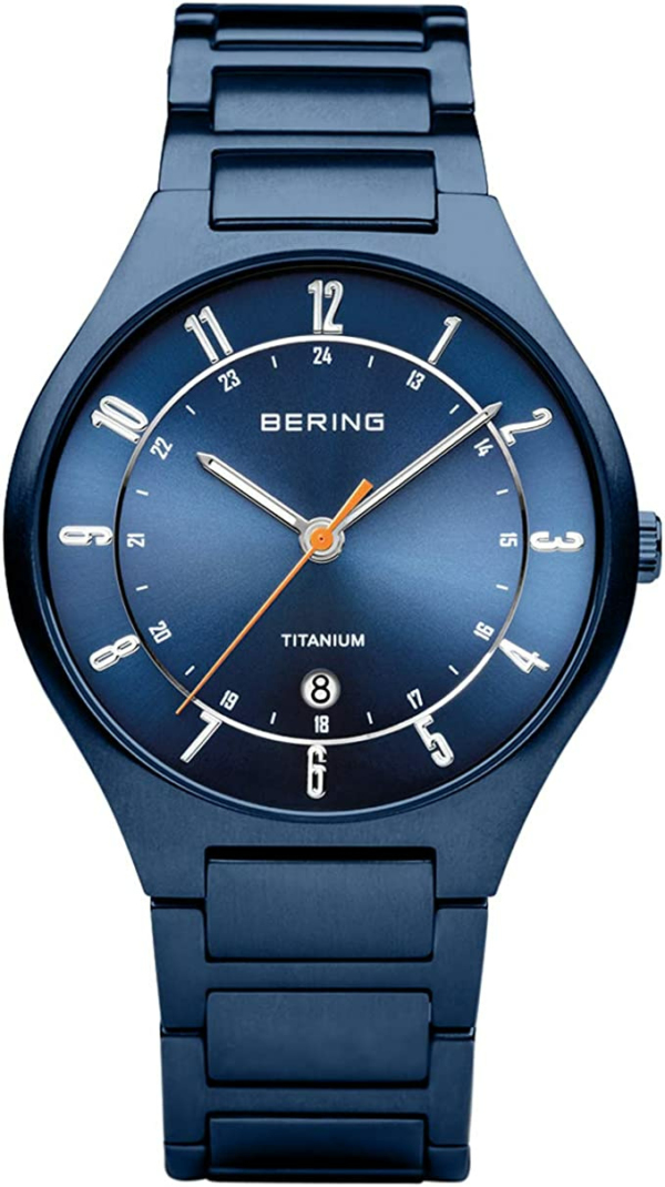 BERING Herren Analog Quarz Titanium Collection Armbanduhr 11739-797